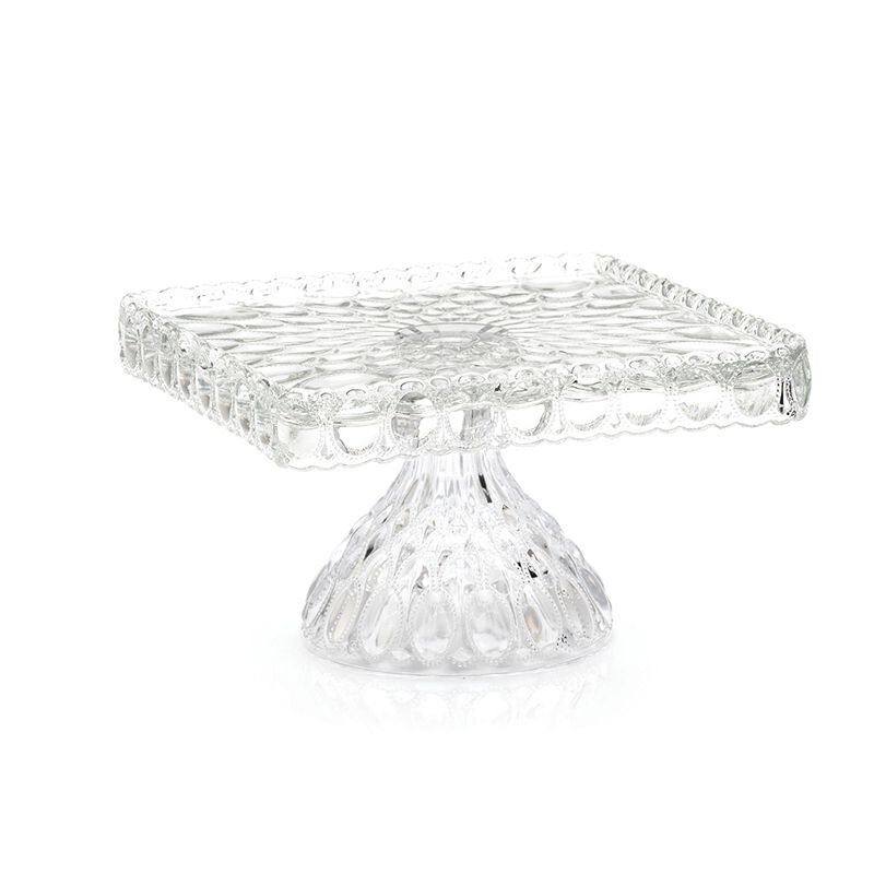 Elizabeth Cake Plate in Crystal